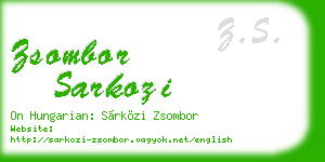 zsombor sarkozi business card