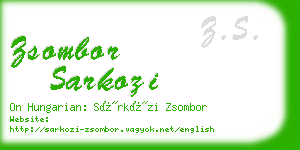 zsombor sarkozi business card